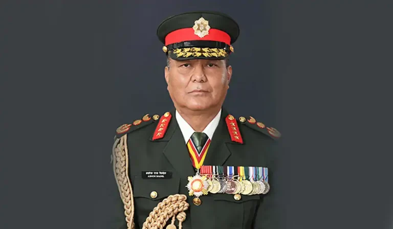 प्रधानसेनापतिले राष्ट्रका नाममा सम्बोधन गर्दै